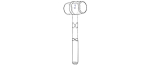 Rubber Mallet with Wooden Handle