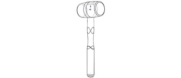 Rubber Mallet with Wooden Handle