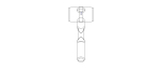 Rubber Mallet with Wooden Handle
