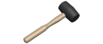 Rubber Mallet with Wooden Handle
