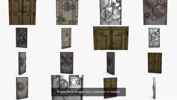 Rusted Metal Bunker Door Collection
