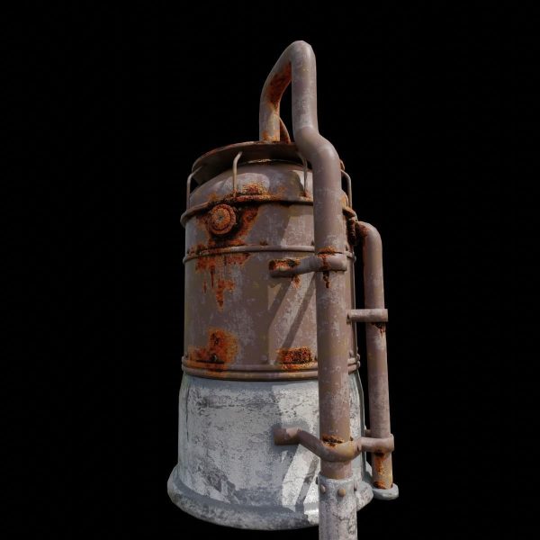 Rusted Metal Silo