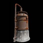 Rusted Metal Silo