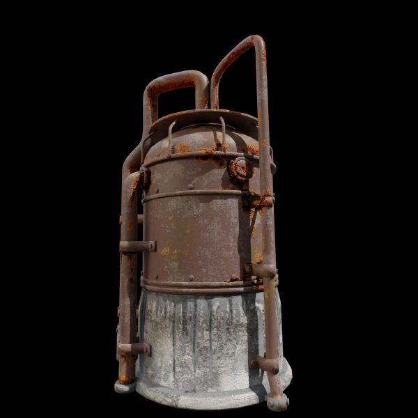 Rusted Metal Silo