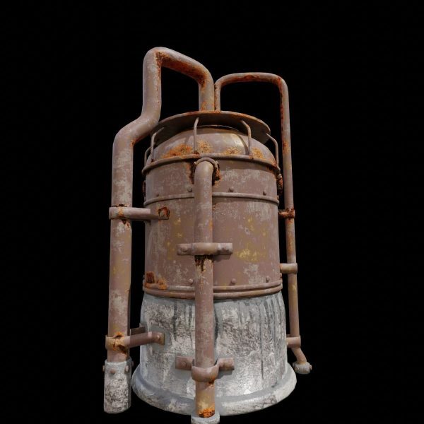 Rusted Metal Silo