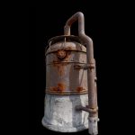Rusted Metal Silo