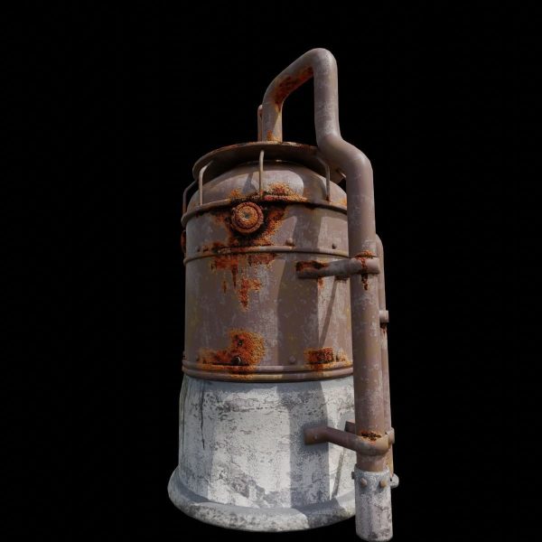 Rusted Metal Silo