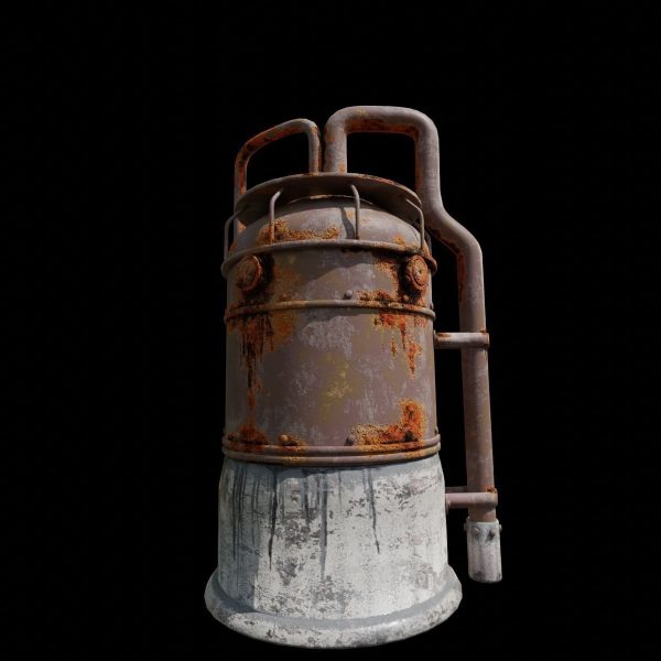 Rusted Metal Silo