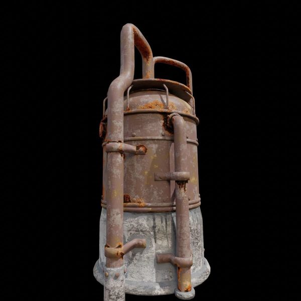 Rusted Metal Silo