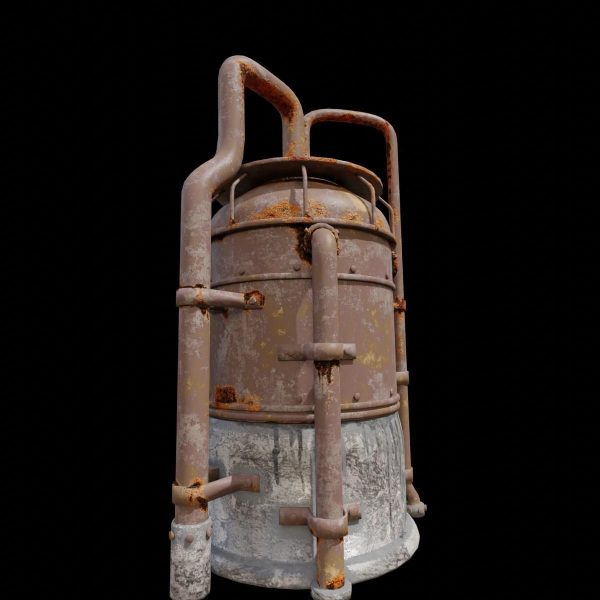 Rusted Metal Silo