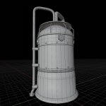 Rusted Metal Silo