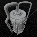 Rusted Metal Silo