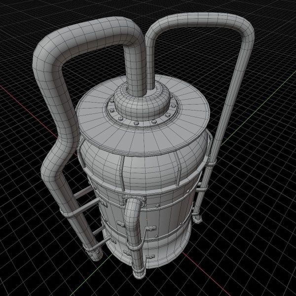 Rusted Metal Silo
