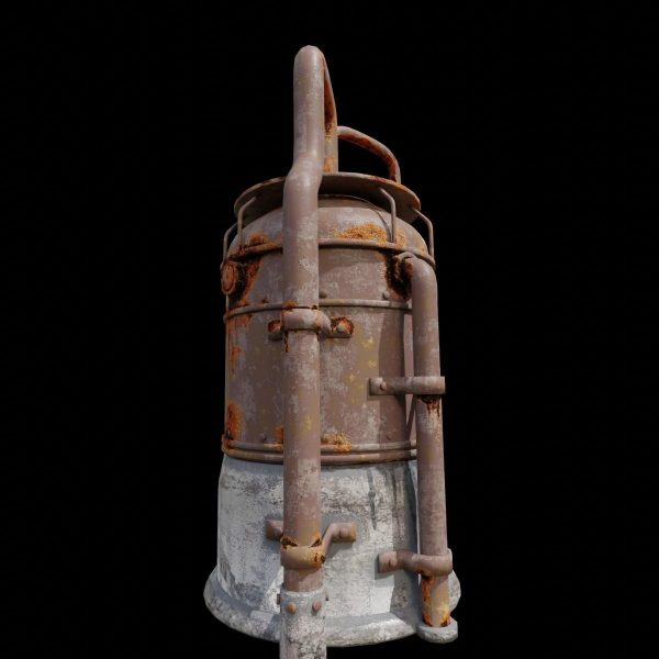 Rusted Metal Silo