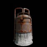 Rusted Metal Silo