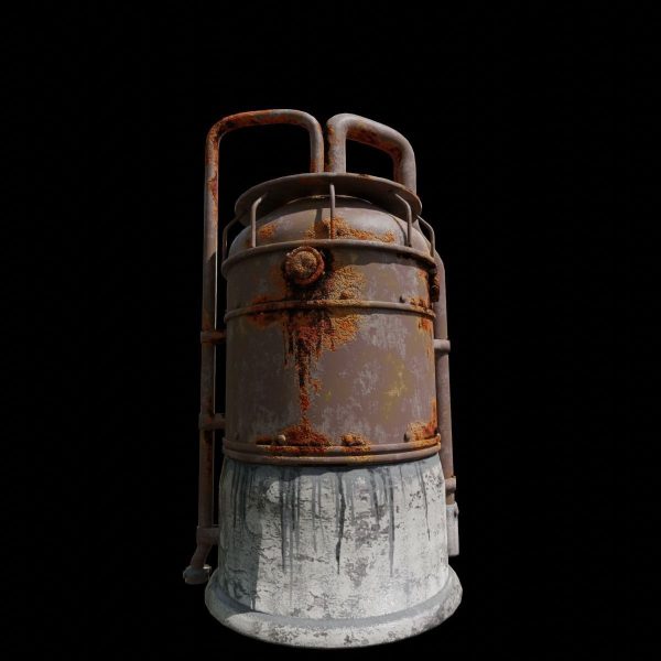 Rusted Metal Silo