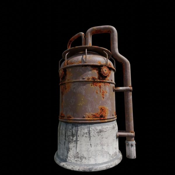 Rusted Metal Silo