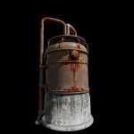 Rusted Metal Silo