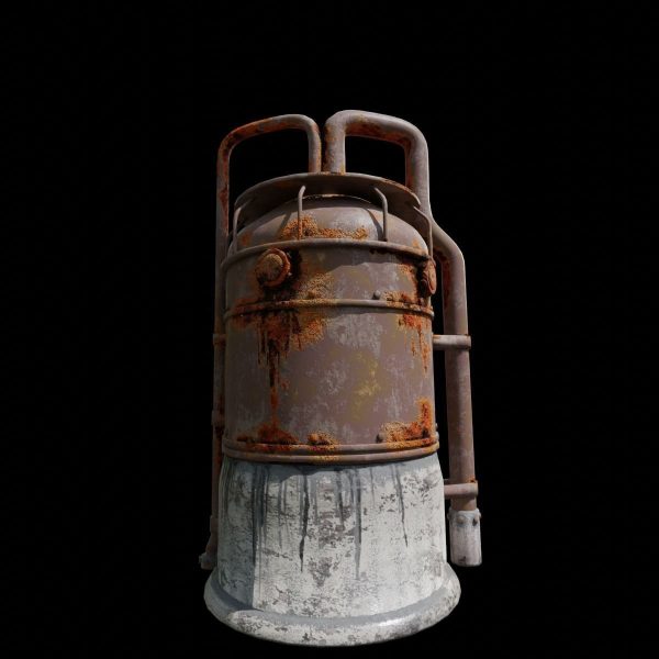 Rusted Metal Silo