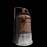 Rusted Metal Silo