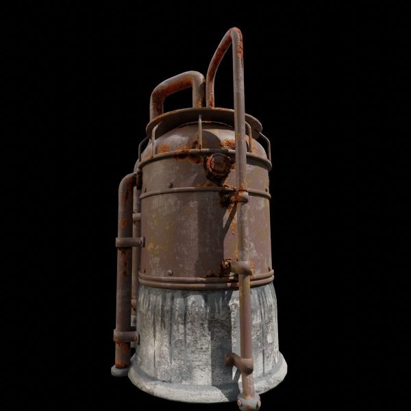 Rusted Metal Silo
