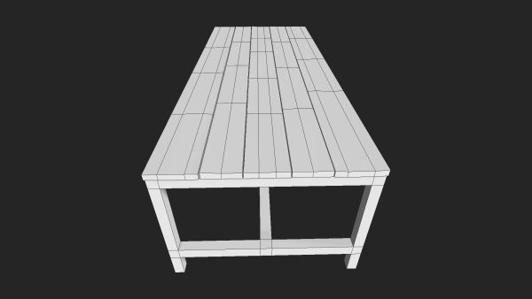 Rustic Wood Table 03