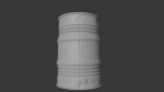 rusty metal barrel