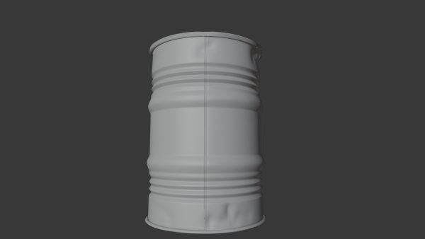 rusty metal barrel
