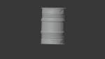 rusty metal barrel