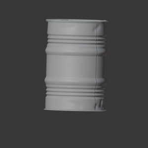 rusty metal barrel