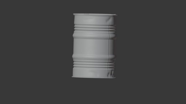 rusty metal barrel