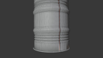 rusty metal barrel