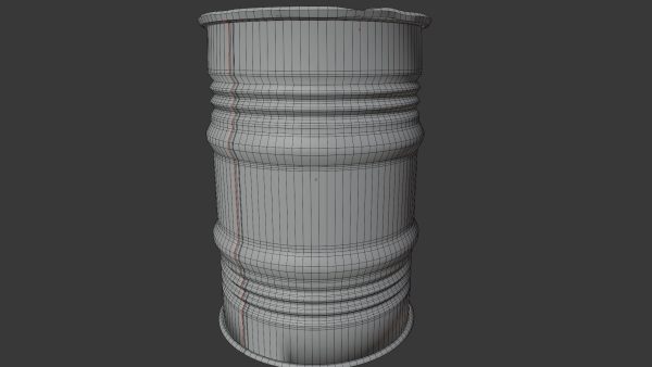 rusty metal barrel