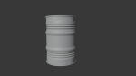 rusty metal barrel