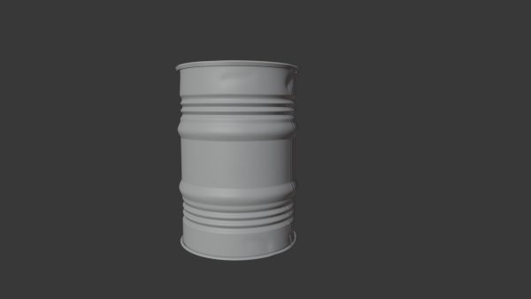 rusty metal barrel