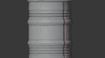 rusty metal barrel