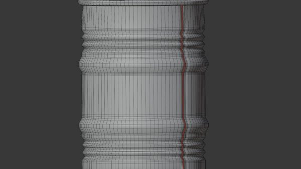 rusty metal barrel