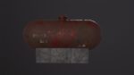 Rusty Oil Tank 3D Model