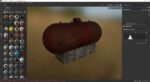 Rusty Oil Tank 3D Model
