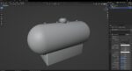 Rusty Oil Tank 3D Model