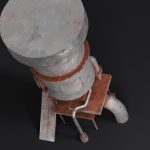 Rusty Old Oil Tank Game Ready Low Poly