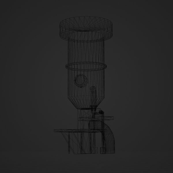 Rusty Old Oil Tank Game Ready Low Poly