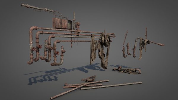 Rusty Plumbing Water Pipes v2
