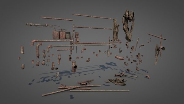 Rusty Plumbing Water Pipes v2