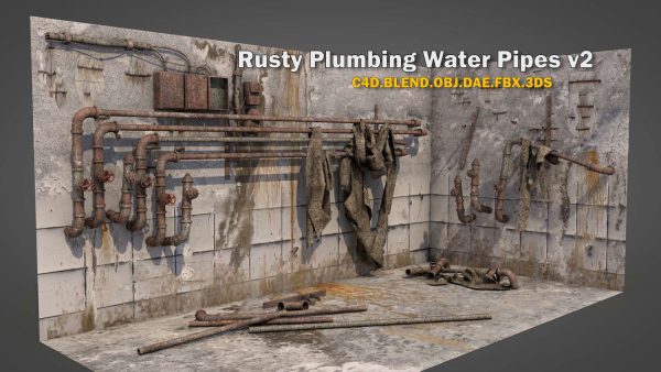 Rusty Plumbing Water Pipes v2