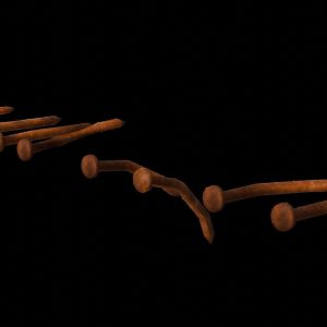 Rusty screws low poly
