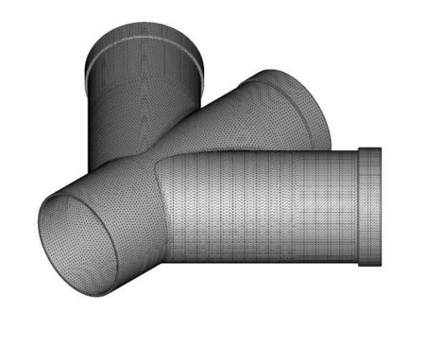 Rusty Steel Fitting Double Y