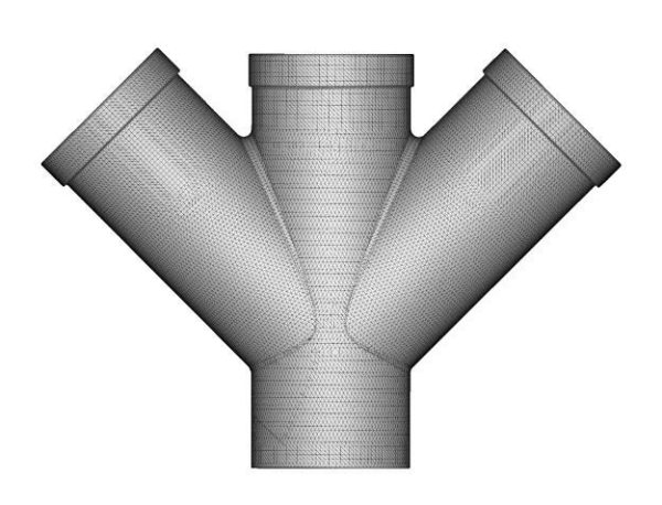 Rusty Steel Fitting Double Y
