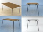 S 1040 four different wooden tables