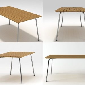 S 1040 four different wooden tables